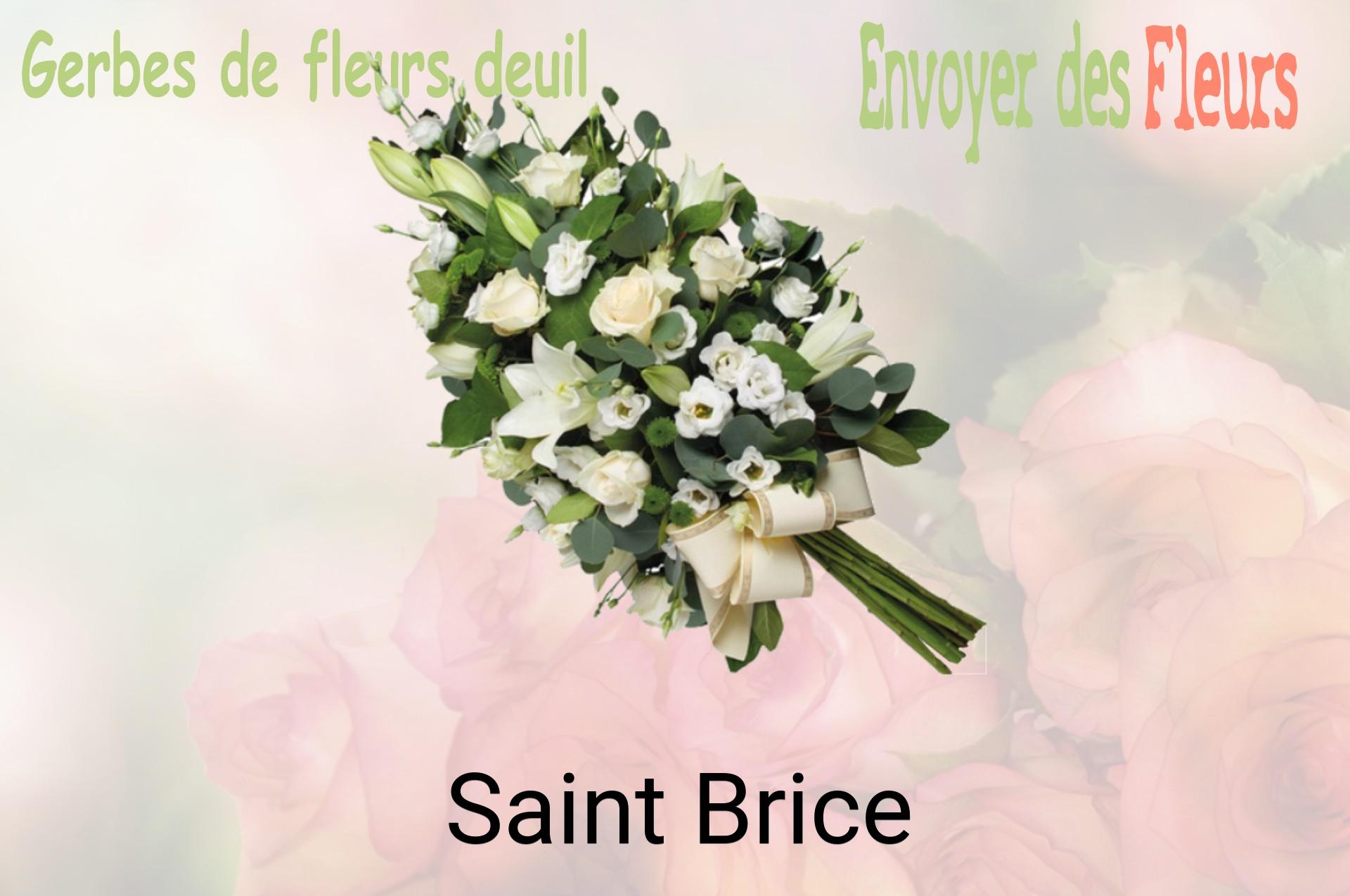 Gerbe de fleurs de deuil livrée à Saint-Brice